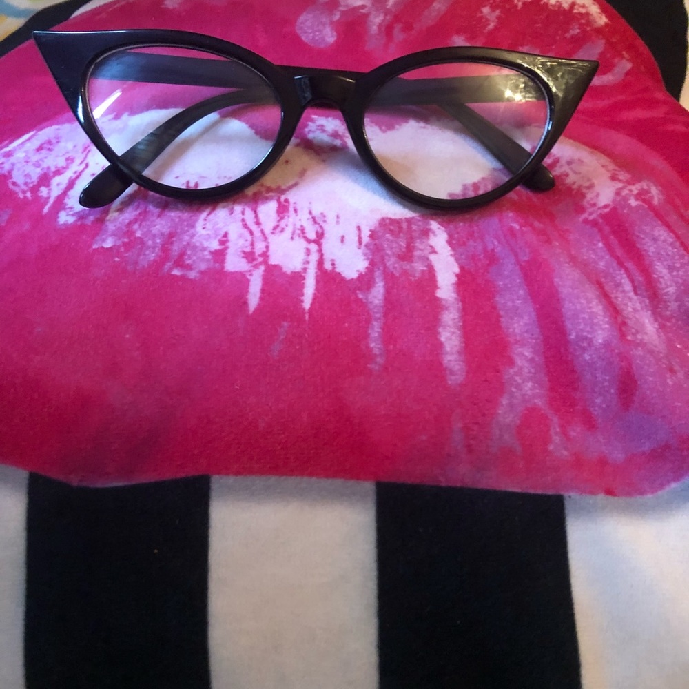 Glasses black cat eye